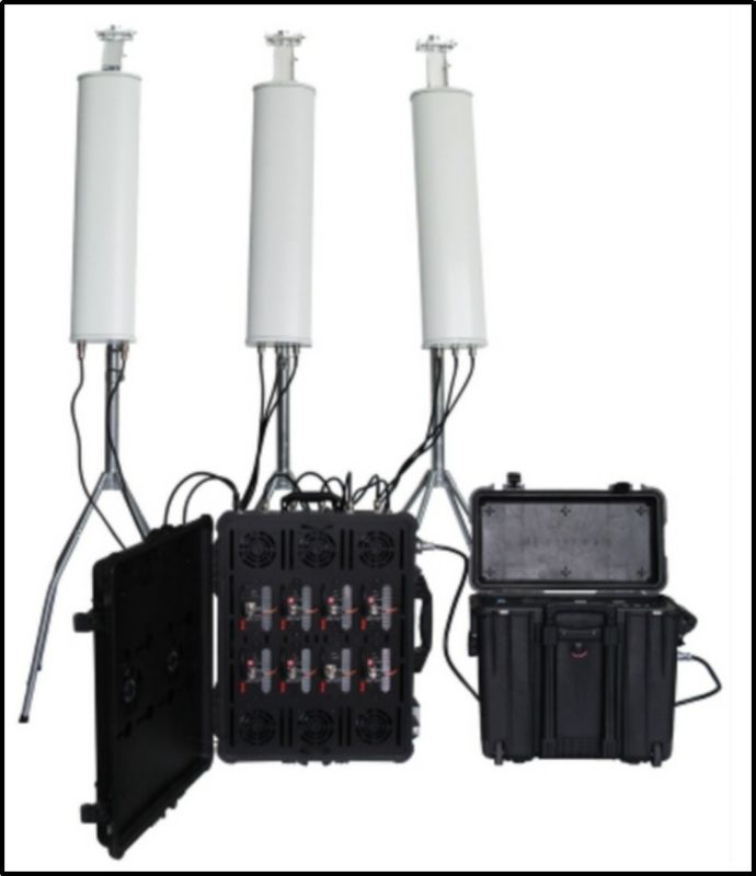 800W RCIED Thiết bị gây nhiễu điện thoại di động Pelican Disruptor cho Cảnh sát Quân sự Chính phủ vận chuyển
