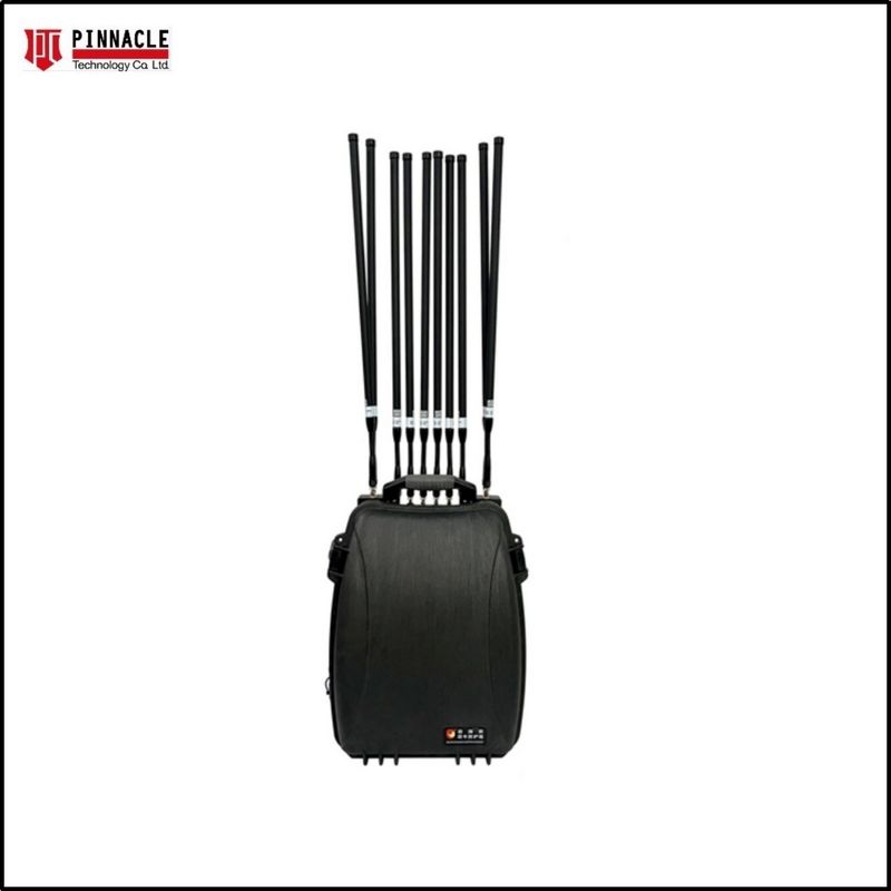 Phạm vi đầy đủ VHF UHF điều khiển từ xa túi xách túi xách tín hiệu Jammer 2G 3G 4G 5G