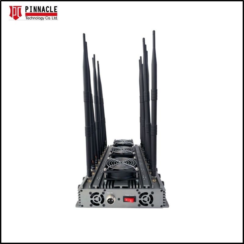 16 ăng-ten WIFI điều khiển từ xa Lojack Jammer điện thoại di động Blocker cho văn phòng 120W