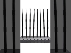 Máy gây nhiễu 8 ăng ten mạnh mẽ cho điện thoại di động GPS WiFi VHF UHF