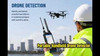 Máy dò Drone cầm tay chuyên nghiệp | 100–6000 MHz | Phạm vi phát hiện 1–3km